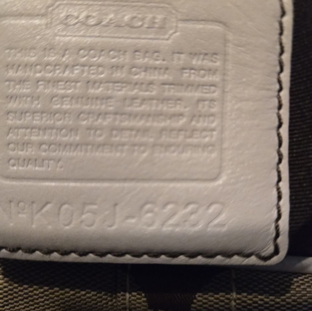 Coach Signature Monogram Pocket Tote Gallery Tote #6232 - Picture 15 of 15